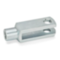 DIN71752 Fork joint without spring pin type ES steel zinc plated